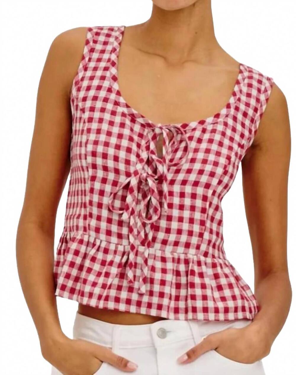 NEW RAILS jonah top in picnic check